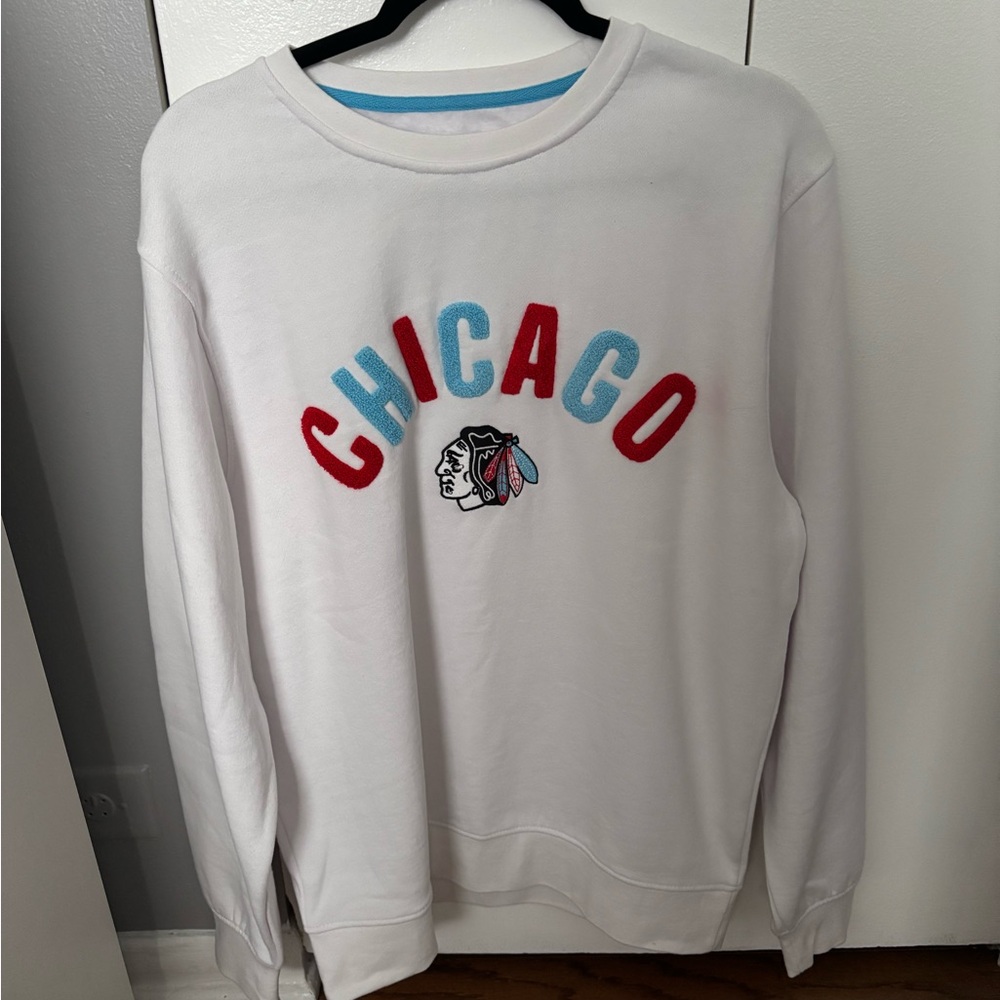 Chicago Blackhawks White Sweater